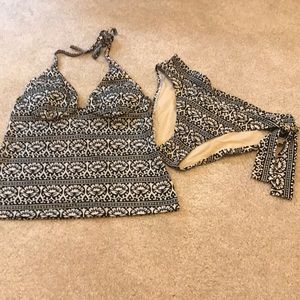 Victoria’s Secret black, tan and gold tankini